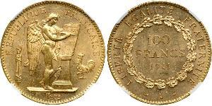 100 Franc French First Republic  (1792-1804) Oro 