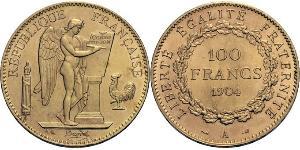 100 Franc French First Republic  (1792-1804) Oro 