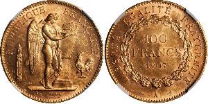100 Franc Primera República Francesa  (1792-1804) Oro 