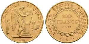 100 Franc Primera República Francesa  (1792-1804) Oro 