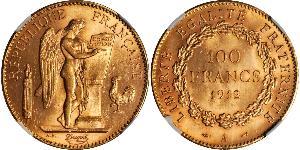 100 Franc Primera República Francesa  (1792-1804) Oro 