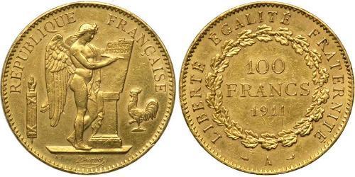 100 Franc Primera República Francesa  (1792-1804) Oro 
