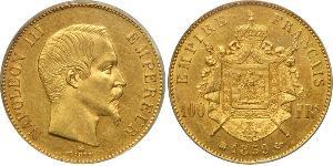 100 Franc Secondo Impero francese (1852-1870) Oro Napoleone III (1808-1873)