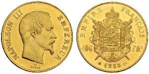 100 Franc Segundo Imperio francés (1852-1870) Oro Napoleon III (1808-1873)