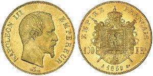 100 Franc Segundo Imperio francés (1852-1870) Oro Napoleon III (1808-1873)