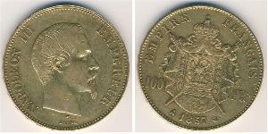 100 Franc Segundo Imperio francés (1852-1870) Oro Napoleon III (1808-1873)