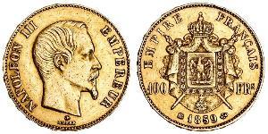100 Franc Segundo Imperio francés (1852-1870) Oro Napoleon III (1808-1873)