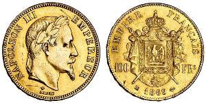 100 Franc Segundo Imperio francés (1852-1870) Oro Napoleon III (1808-1873)