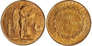 100 Franc Tercera República Francesa (1870-1940)  Oro 
