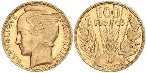 100 Franc Tercera República Francesa (1870-1940)  Oro 