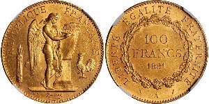 100 Franc Tercera República Francesa (1870-1940)  Oro 