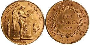 100 Franc Tercera República Francesa (1870-1940)  Oro 