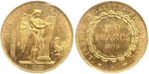 100 Franc Terza Repubblica francese (1870-1940)  Oro 