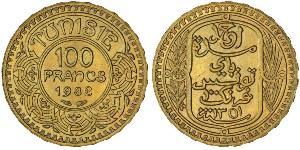 100 Franc Tunisia Oro 