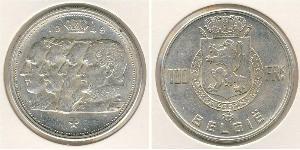 100 Franc Bélgica Plata 