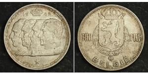 100 Franc Bélgica Plata 