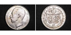 100 Franc Luxemburgo Plata Juan de Luxemburgo (1921 - )