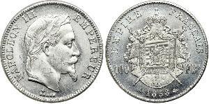 100 Franc Zweites Kaiserreich (1852-1870) Platin Napoleon III (1808-1873)