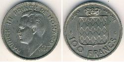 100 Franc Principato di Monaco (1297 - ) Rame/Nichel 