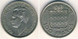 100 Franc Principato di Monaco (1297 - ) Rame/Nichel 