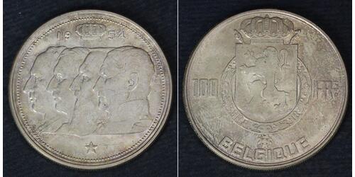100 Franc Belgien Silber 