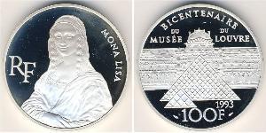 100 Franc Frankreich Silber 