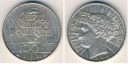 100 Franc Fünfte Französische Republik (1958 - ) Silber 