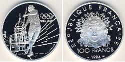 100 Franc Fünfte Französische Republik (1958 - ) Silber 