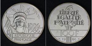100 Franc French Fifth Republic (1958 - ) Silver 