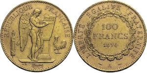 100 Franc 法兰西第一共和国 (1792 - 1804) 金 