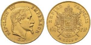 100 Franc 法蘭西第二帝國 (1852 - 1870) 金 拿破仑三世