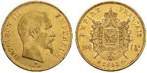100 Franc 法蘭西第二帝國 (1852 - 1870) 金 拿破仑三世