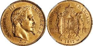 100 Franc 法蘭西第二帝國 (1852 - 1870) 金 拿破仑三世