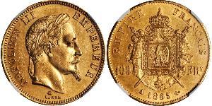 100 Franc 法蘭西第二帝國 (1852 - 1870) 金 拿破仑三世