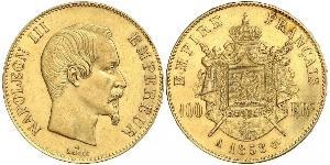 100 Franc 法蘭西第二帝國 (1852 - 1870) 金 拿破仑三世