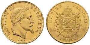 100 Franc 法蘭西第二帝國 (1852 - 1870) 金 拿破仑三世