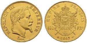 100 Franc 法蘭西第二帝國 (1852 - 1870) 金 拿破仑三世