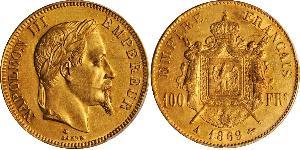 100 Franc 法蘭西第二帝國 (1852 - 1870) 金 拿破仑三世