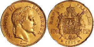 100 Franc 法蘭西第二帝國 (1852 - 1870) 金 拿破仑三世