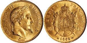 100 Franc 法蘭西第二帝國 (1852 - 1870) 金 拿破仑三世