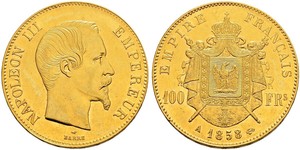 100 Franc 法蘭西第二帝國 (1852 - 1870) 金 拿破仑三世