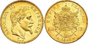 100 Franc 法蘭西第二帝國 (1852 - 1870) 金 拿破仑三世
