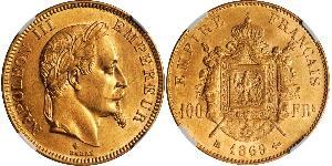 100 Franc 法蘭西第二帝國 (1852 - 1870) 金 拿破仑三世
