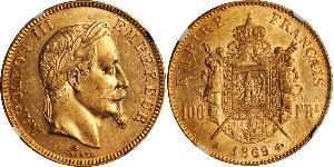 100 Franc 法蘭西第二帝國 (1852 - 1870) 金 拿破仑三世