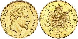 100 Franc 法蘭西第二帝國 (1852 - 1870) 金 拿破仑三世
