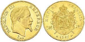 100 Franc 法蘭西第二帝國 (1852 - 1870) 金 拿破仑三世