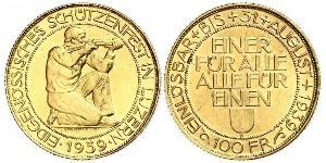 100 Franc 瑞士 金 