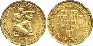 100 Franc 瑞士 金 