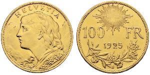 100 Franc 瑞士 金 