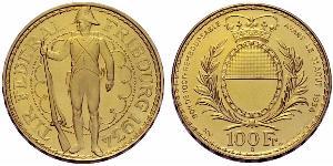 100 Franc 瑞士 金 